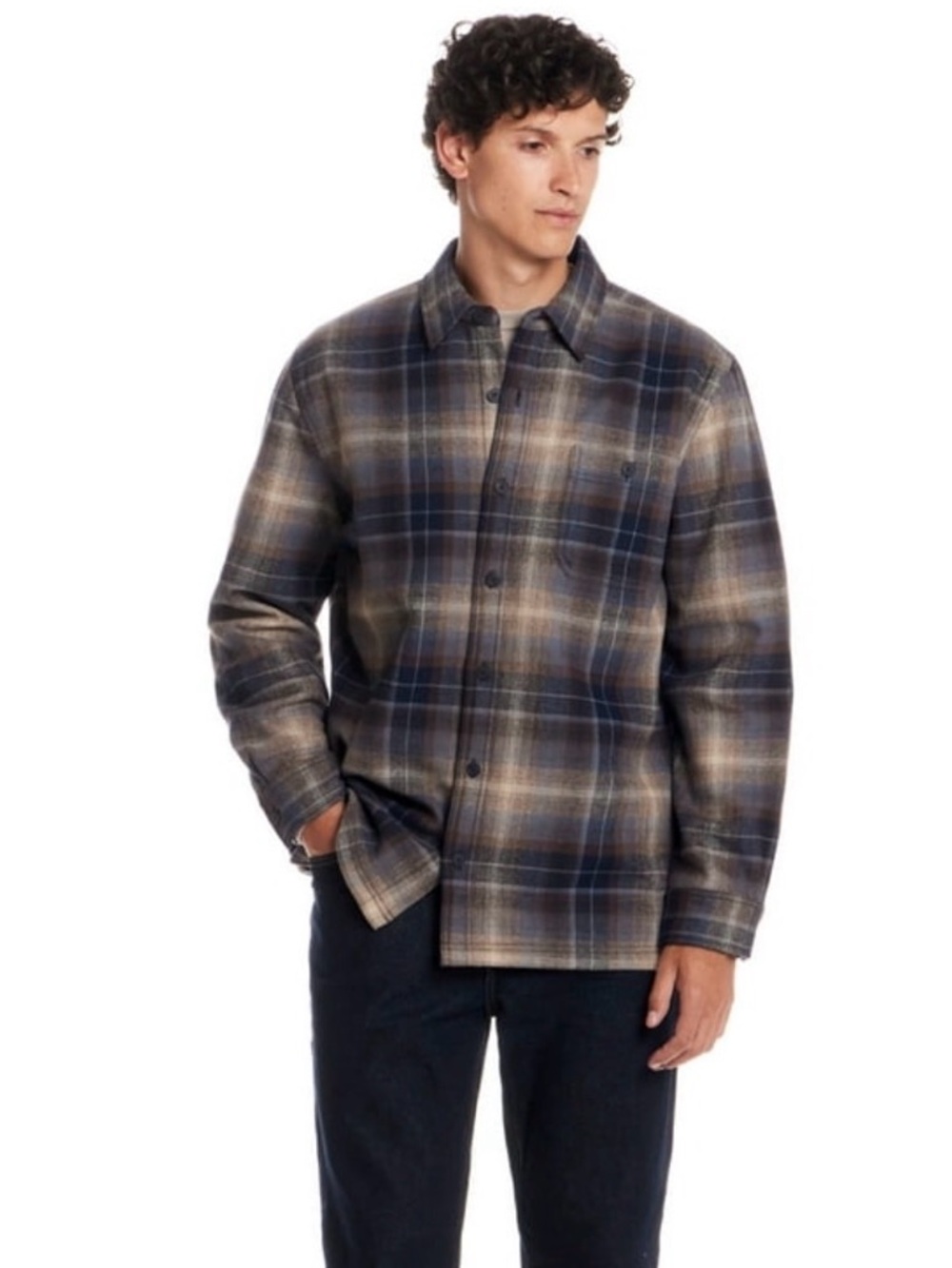 NWT frontier threads men’s large plaid shirt 1178